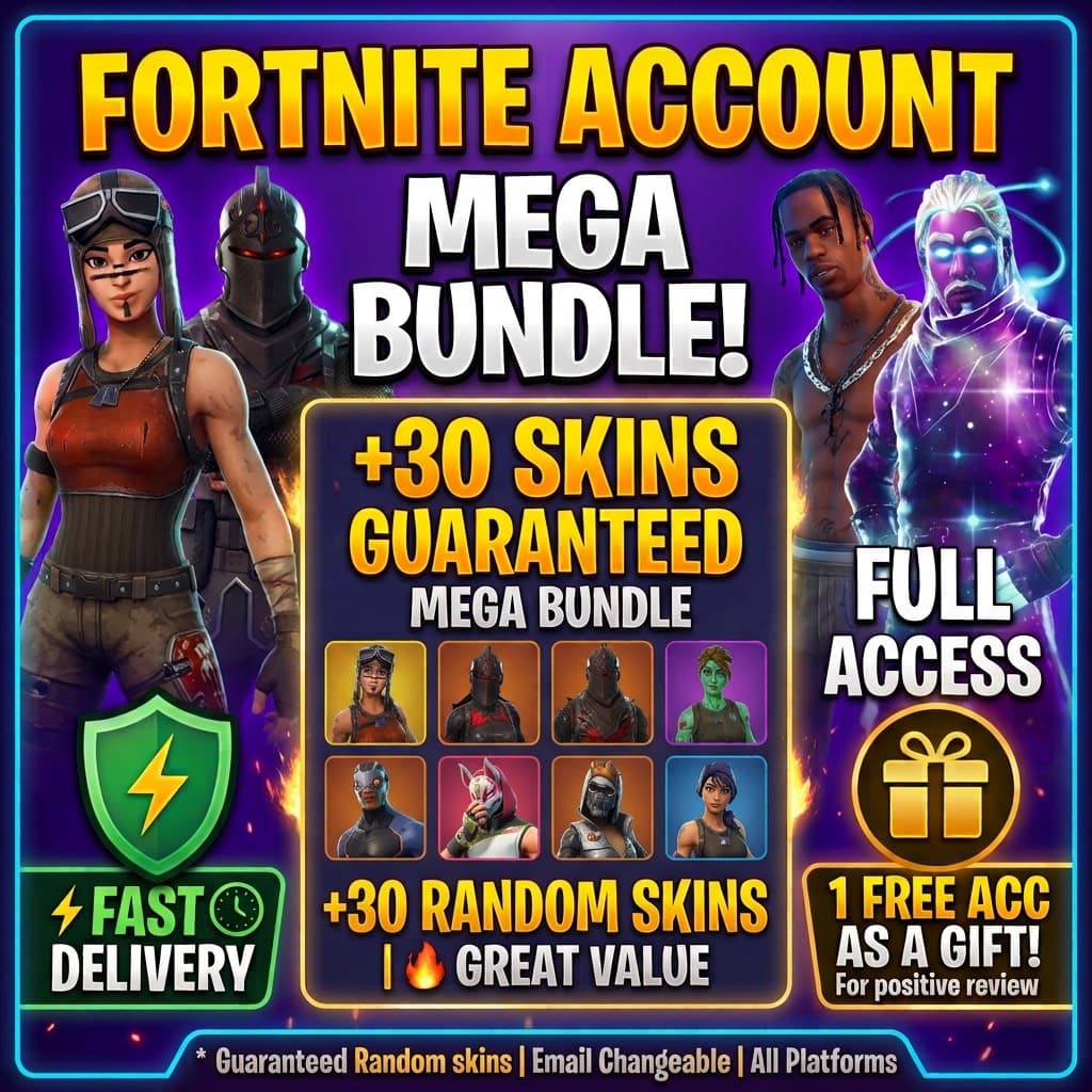 ⚡ +30 SKINS OG RANDOM FORTNITE ACCOUNT | FA | ALL PLATFORMS | FAST DELIVERY | SAFE &